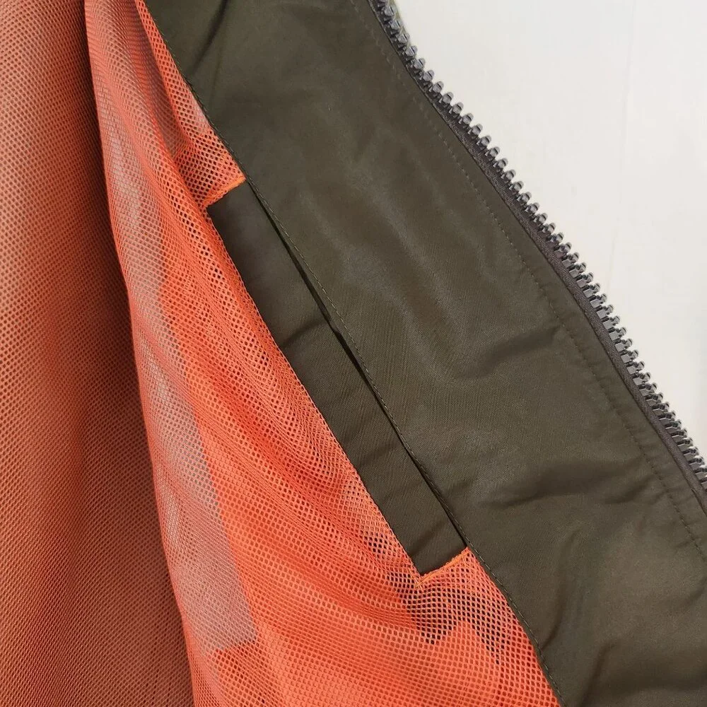 Michael Kors Olive Green Bomber Jacket Full-Zip Military Utility Men's M - Picture 6 of 12